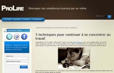 5 techniques pour rester concentré au travail