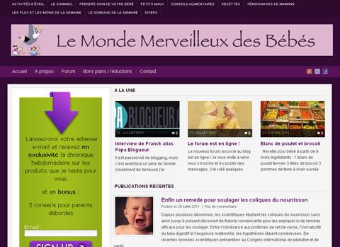 interview Marie-Laure du blog "le monde merveilleux des bébés"