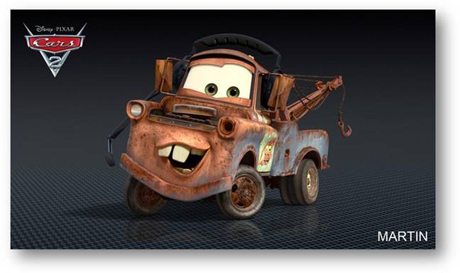 pixar CARS 2 martin