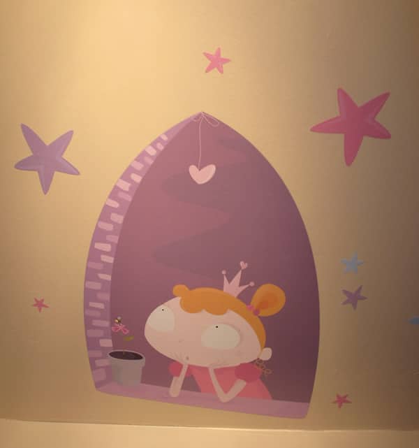 deco-sticker-chambre-fille-princesse-rose sticker princesse etoile rose chambre fille