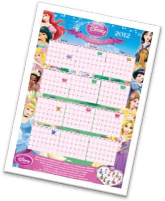 calendrier disney princess