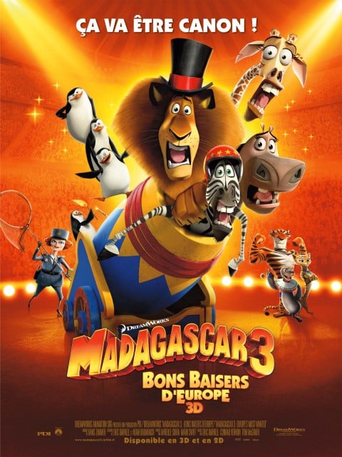 film dessin animé madagascar 3 bon baiser d'europe