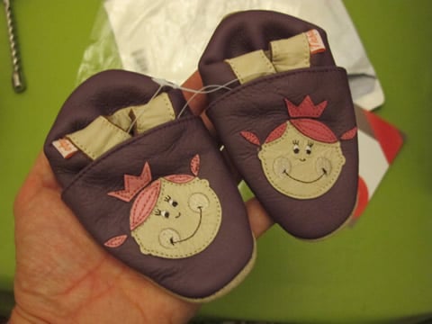 chaussons en cuir souple tichoups 0-6 ans