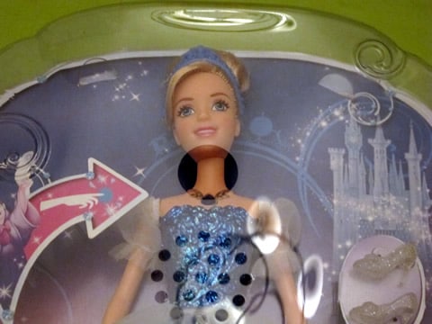 cendrillon lumineuse mattel - disney jouets 2012