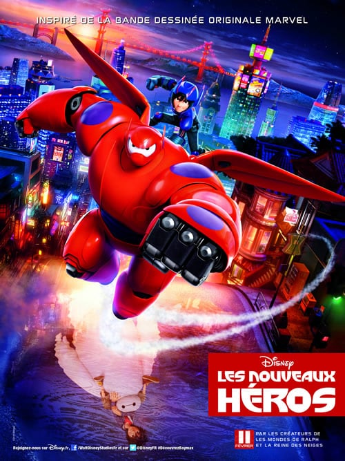 affiche du film les nouveaux héros disney marvel