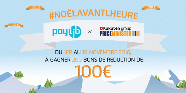 Le Père Noël s&rsquo;appelle Paylib cette année et vous offre des bons de réductions de 100€