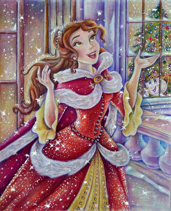 princesse-disney-belle-par-alena-koshkar-02