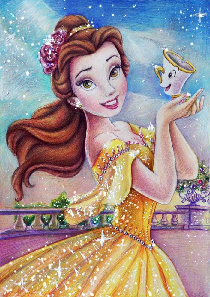 princesse-disney-belle-par-alena-koshkar