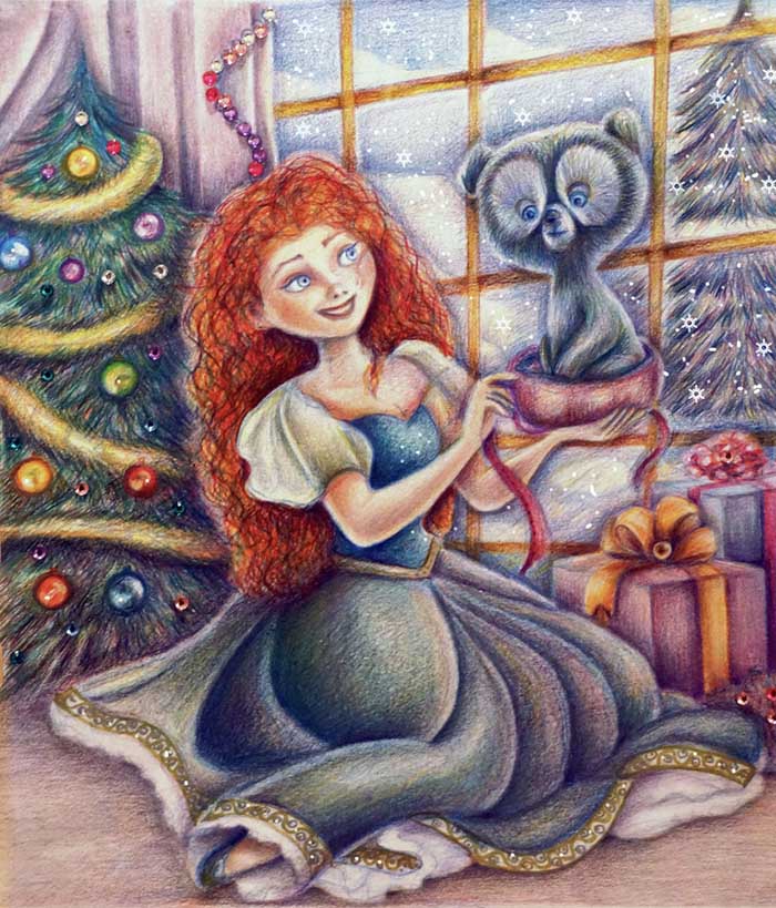 princesse-disney-merida-par-alena-koshkar