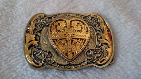 Ensemble de boucles Western Ranger * Gravées * Poli
