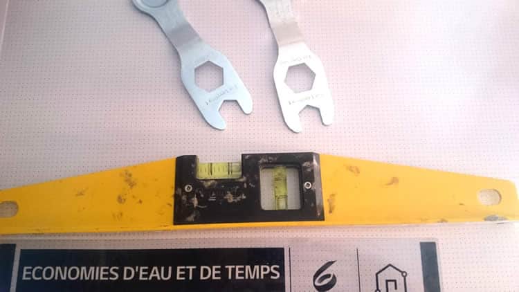 mise à niveau des pieds de la machine à laver