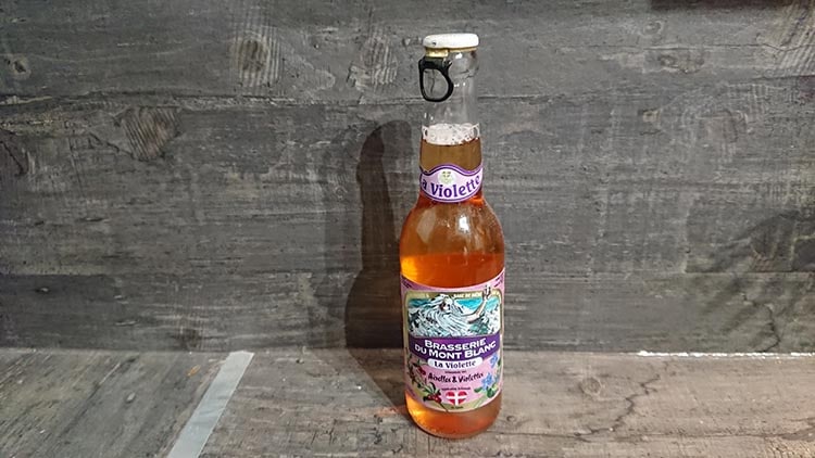 Bière Violette de la Brasserie du Mont Blanc