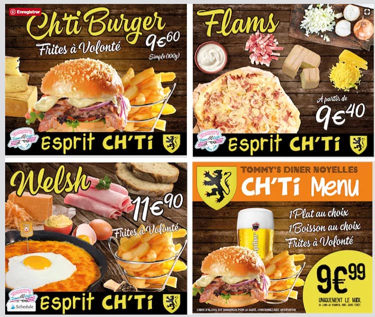 le ch'ti burger au TOMMY'S DINER de Noyelle Godault (pas de calais)