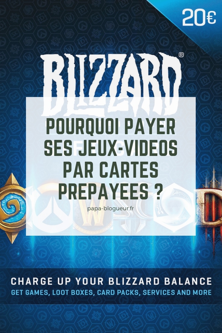 Carte prépayée Battle net Blizzard