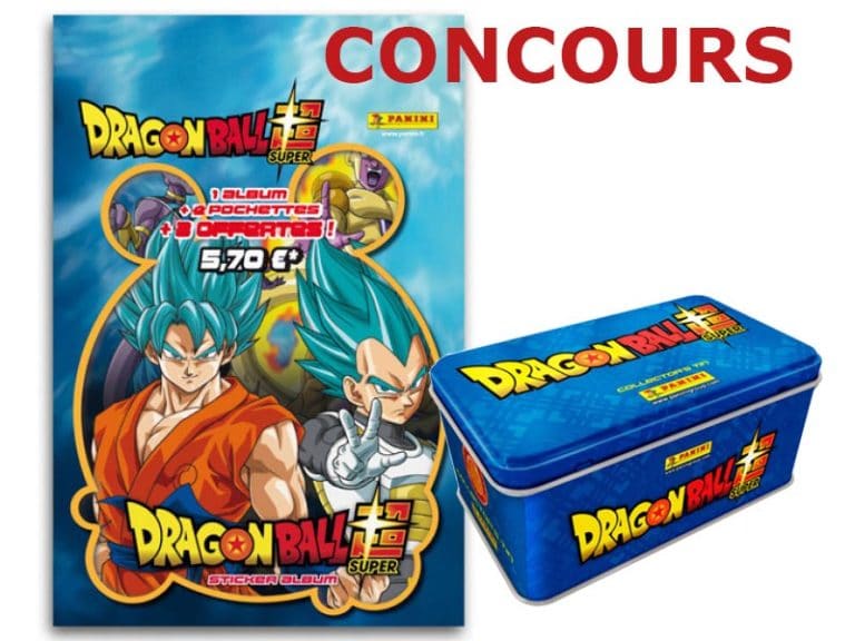 Concours Panini : Dragon Ball Super + pochettes + boite collector !!!