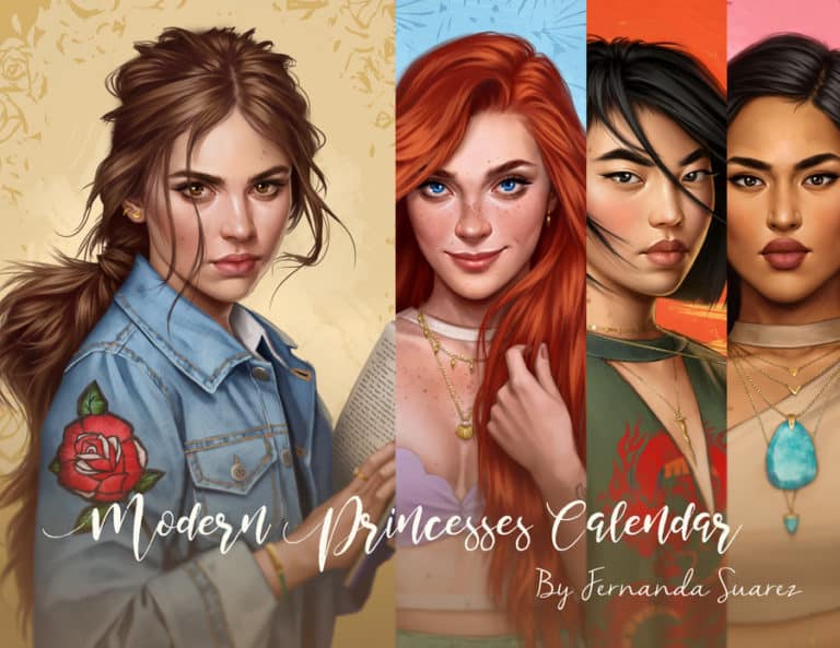 Version moderne des princesses Disney par Fernanda Suarez