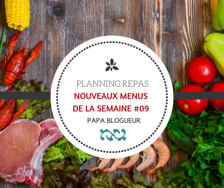 Menus et idées repas pour une semaine #09