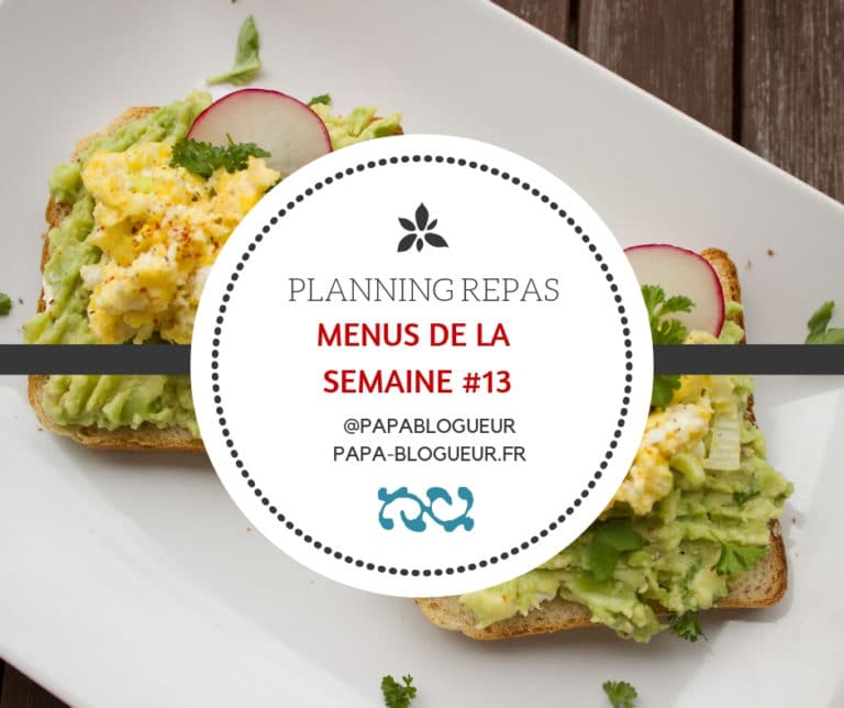 Planning menus de la semaine #13 spécial Noël