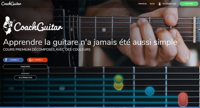 Apprendre la guitare avec 5 couleurs avec Coach Guitare