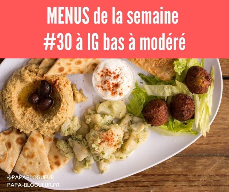 MENUS DE LA SEMAINE IG BAS #30