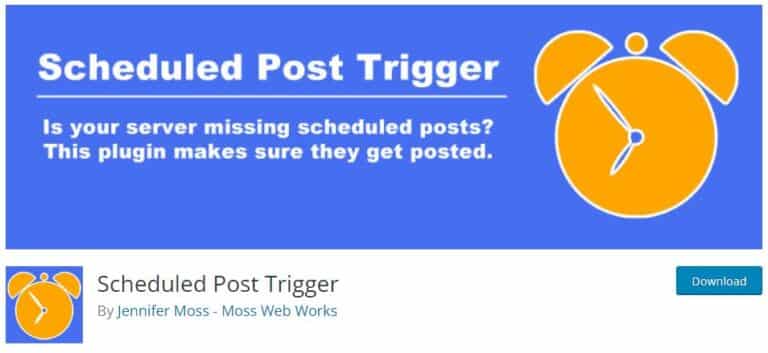 Scheduled Post Trigger By Jennifer Moss - Moss Web Works