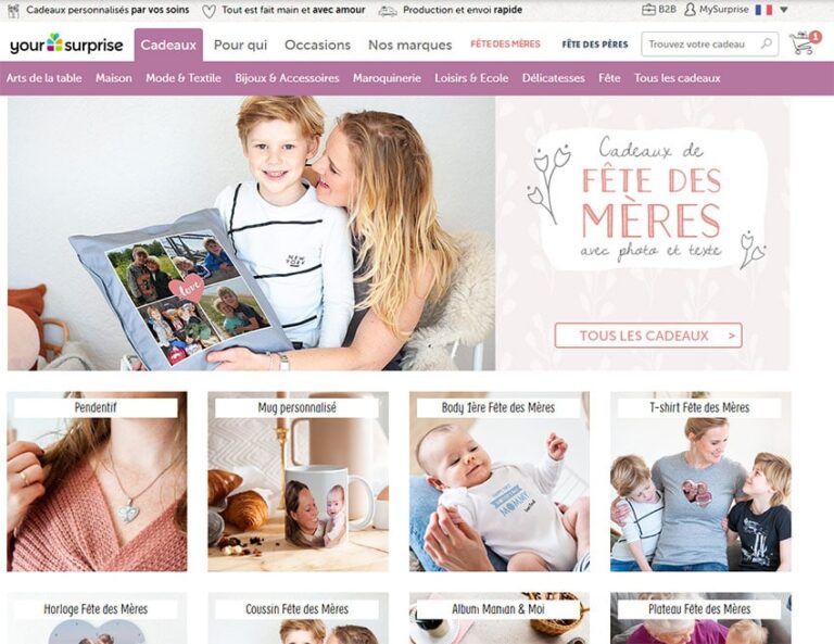 Les cadeaux personnalisés Yoursurprise.fr