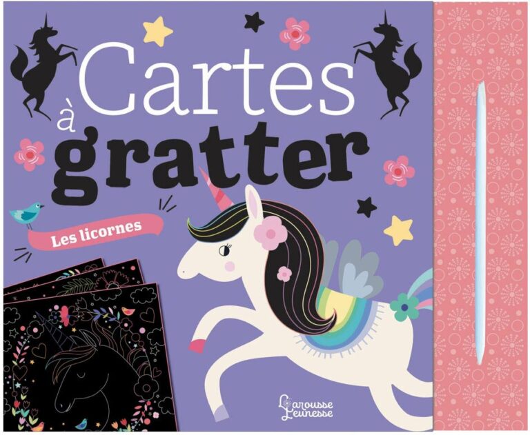 COLLECTION MES CARTES A GRATTER LAROUSSE (5-8 ans) THEME LES LICORNES
