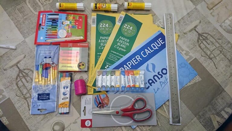 Les fournitures scolaires Creavea