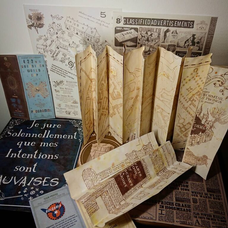 DIY Carte du Maraudeur Anniversaire Harry Potter (+ Free Printable)