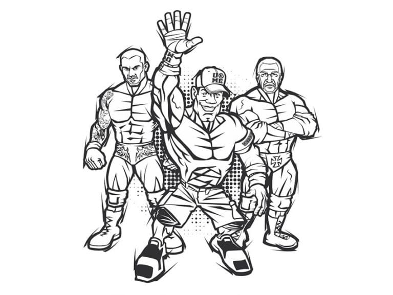 Coloriages gratuits à imprimer WWE