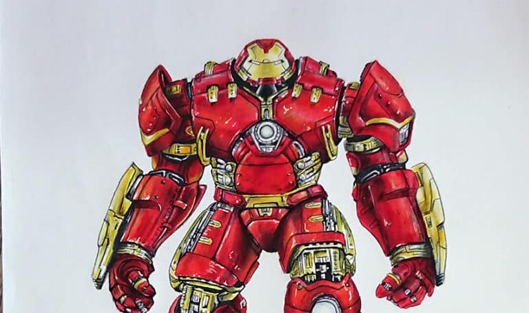 TUTO : comment dessiner l&rsquo;armure d&rsquo;IRON MAN HULKBUSTER avec des Graphi&rsquo;t Marker ?