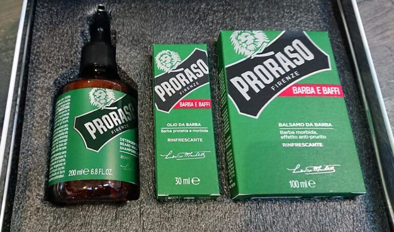 J&rsquo;ai acheté des produits de barbe Proraso