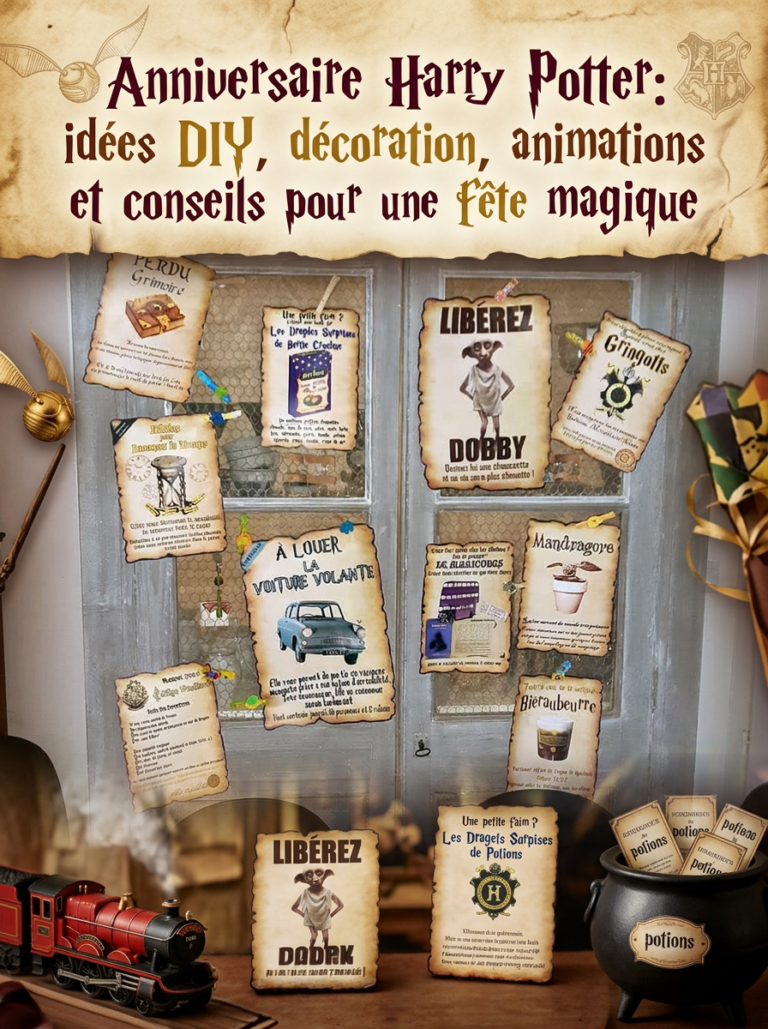 Anniversaire Harry Potter : idées DIY, décoration, animations et conseils pour une fête magique