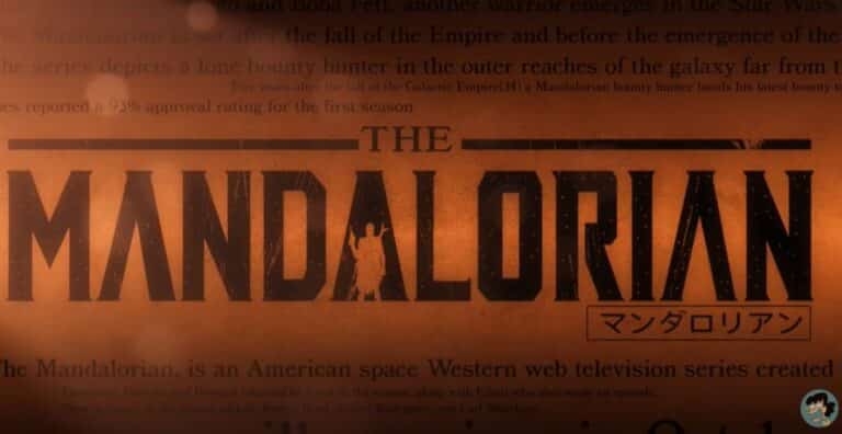 Une version manga du générique de THE MANDALORIAN