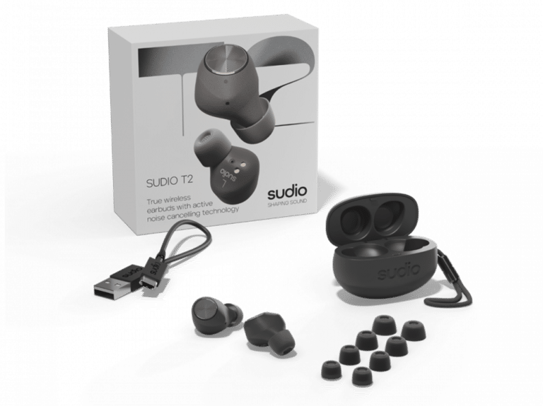 Les écouteurs True Wireless Sudio T2 a réduction de bruit active
