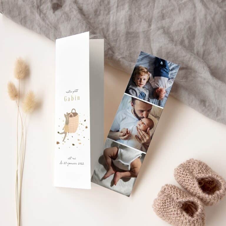 Le faire-part de naissance papier à toujours la côte !