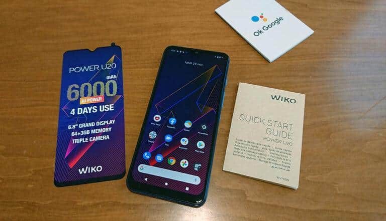 Le téléphone Wiko Power U20 : grosse batterie et prix attractif pour ce smartphone