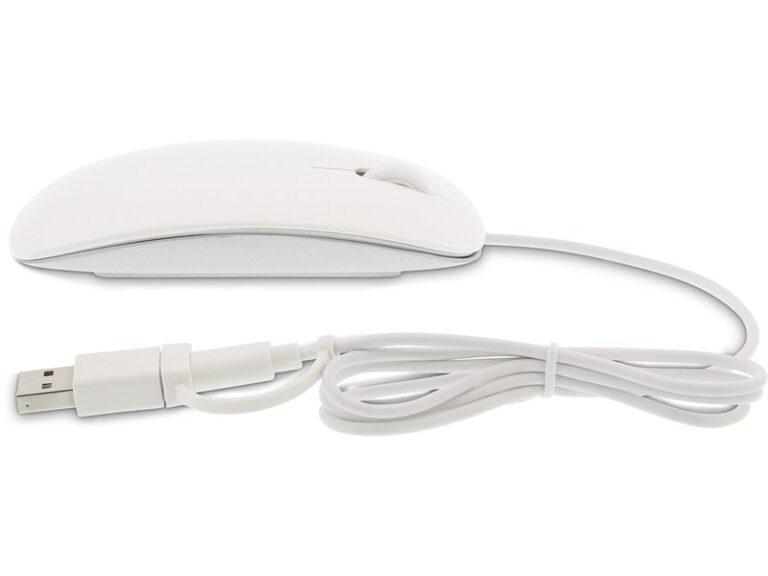Souris optique filaire USB-C / USB-A LMP Easy Mouse