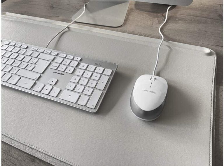 Souris optique filaire 1600 DPI Mac/PC Novodio Optical Mouse Gris Sidéral