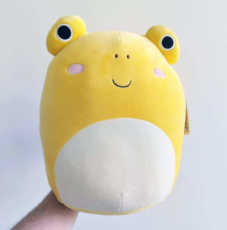 Squishmallows grenouille jaune Leigh