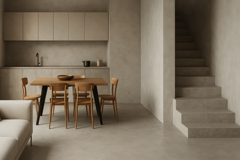 Béton ciré : l’élégance brute au service de votre intérieur